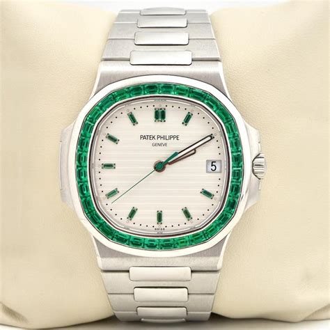 patek philippe nautilus 5711 platin emerald|Patek Philippe Nautilus vintage.